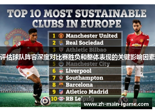 评估球队阵容深度对比赛胜负和整体表现的关键影响因素 评估球队阵容深度对比赛胜负和整体表现的关键影响因素